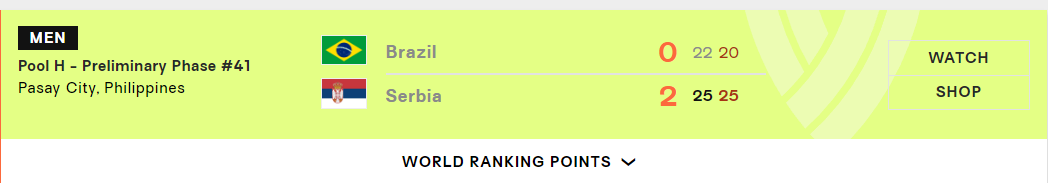 男排这场比, 后一站成为 男排这场比, 后一站成为